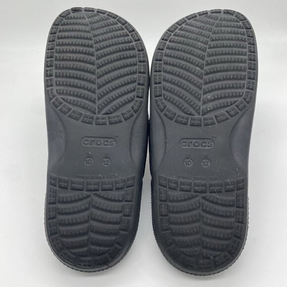 CROCS Classic Spray Dye Two Strap Slide Sandals Mens 10 Womens 12 Rainbow